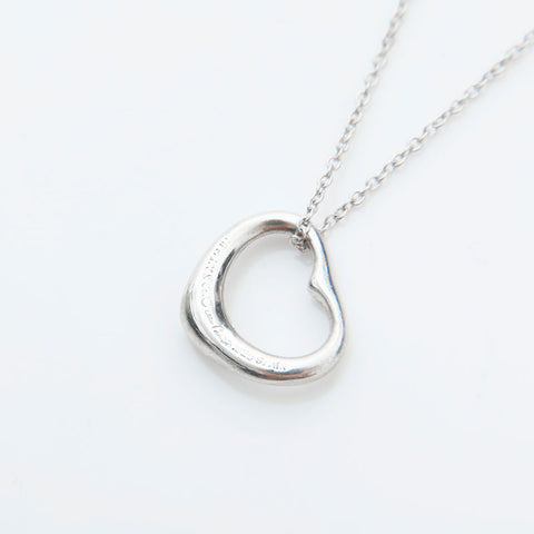 TIFFANY&Co. 925 Open Heart Necklace Silver WS23091