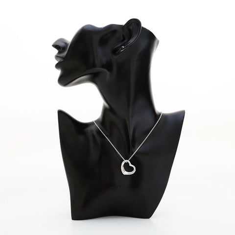 TIFFANY&Co. 925 Open Heart Necklace Silver WS23092