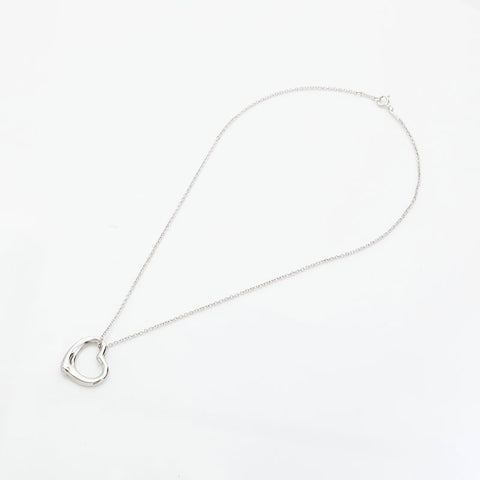 TIFFANY&Co. 925 Open Heart Necklace Silver WS23092