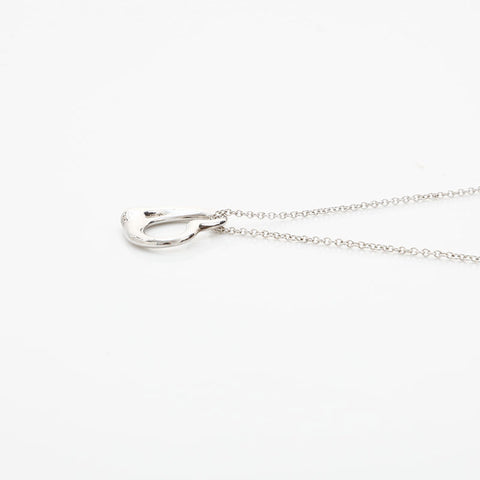TIFFANY&Co. 925 Open Heart Necklace Silver WS23092