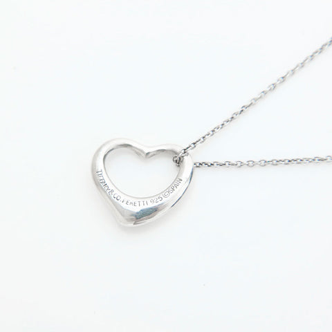 TIFFANY&Co. 925 Open Heart Necklace Silver WS23093