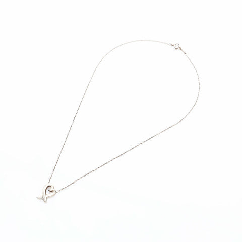 TIFFANY&Co. 925 Loving Heart Necklace Silver WS23098