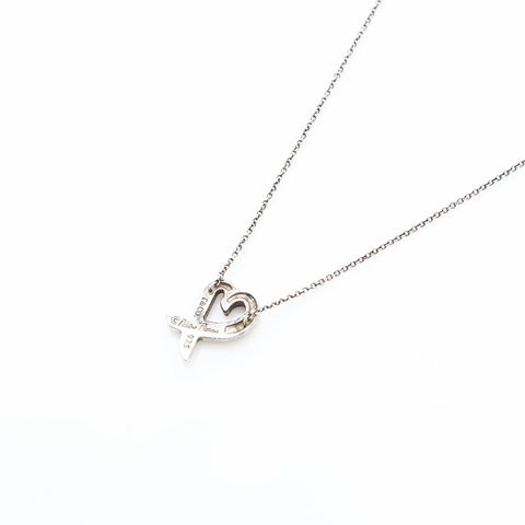 TIFFANY&Co. 925 Loving Heart Necklace Silver WS23098