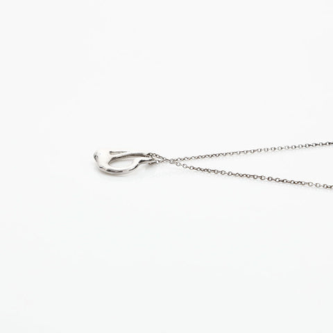 TIFFANY&Co. 925 Open Heart Necklace Silver WS23099
