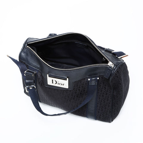 Christian Dior Trotter Street Chic Canvas Handbag black WS23102