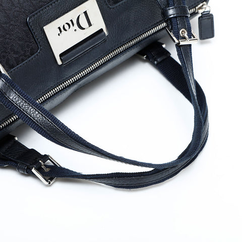 Christian Dior Trotter Street Chic Canvas Handbag black WS23102