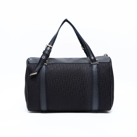 Christian Dior Trotter Street Chic Canvas Handbag black WS23102