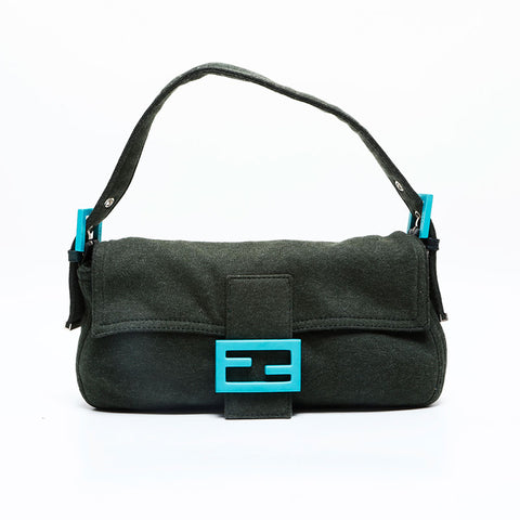 FENDI Cotton Mamma Bucket Shoulder Bag green WS23103