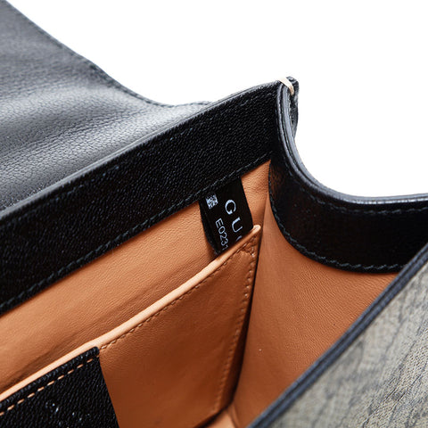 GUCCI Small Fox Top Handle 2-Way Bag Handbag Brown WS23104