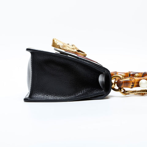 GUCCI Small Fox Top Handle 2-Way Bag Handbag Brown WS23104