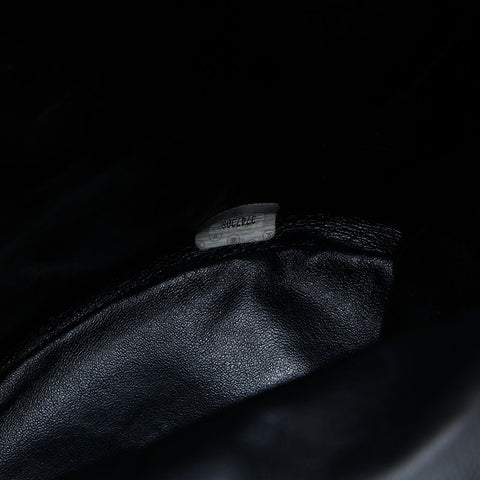 CHANEL No. 3 1994-1996 Lambskin Matelasse Chain Backpack  Daypack black WS23105