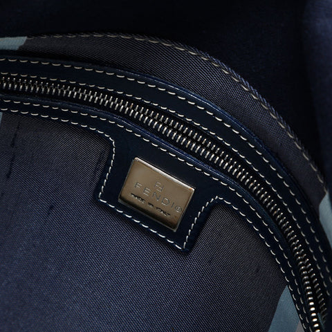 FENDI denim mamma bucket Shoulder Bag Navy WS23106