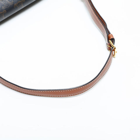 CELINE Claude Triomphe Shoulder Bag Brown WS23110