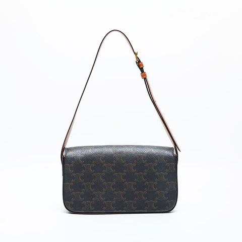 CELINE Claude Triomphe Shoulder Bag Brown WS23110