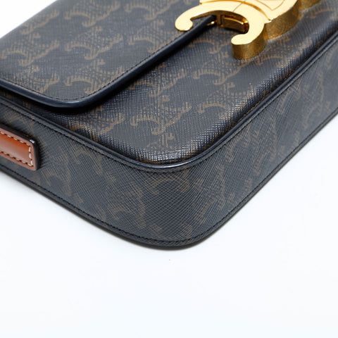 CELINE Claude Triomphe Shoulder Bag Brown WS23110