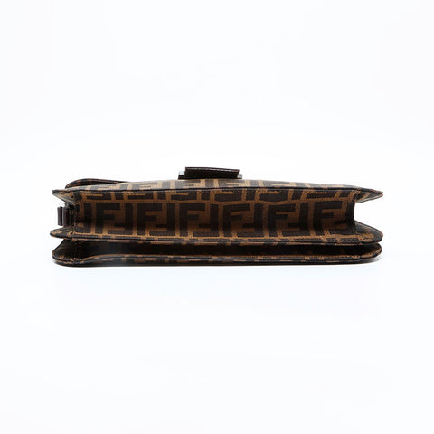 FENDI Zucca Mamma Bucket Shoulder Bag Brown WS23111
