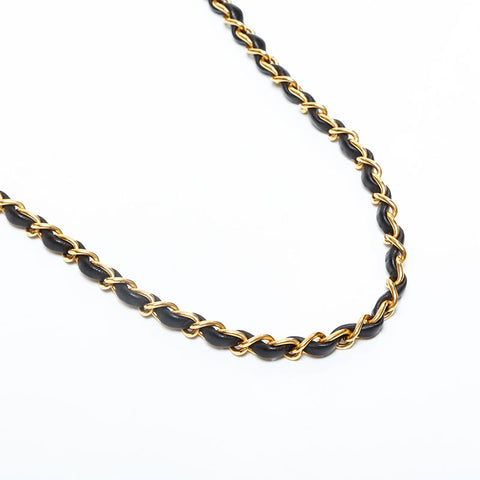 CHANEL No. 5 1997-1999 Lambskin Push Lock Matelasse Chain Shoulder Bag black WS23113