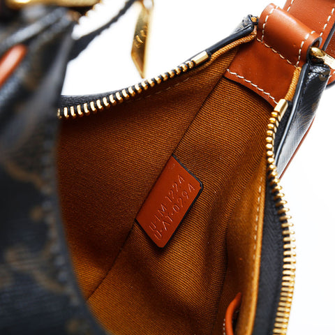 CELINE Ava Triomphe Hobo Shoulder Bag Brown WS23114