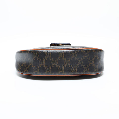 CELINE Ava Triomphe Hobo Shoulder Bag Brown WS23114