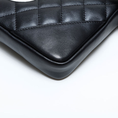 CHANEL No.8 2003-2004 Cambon Line COCO Mark Shoulder Bag black WS23119