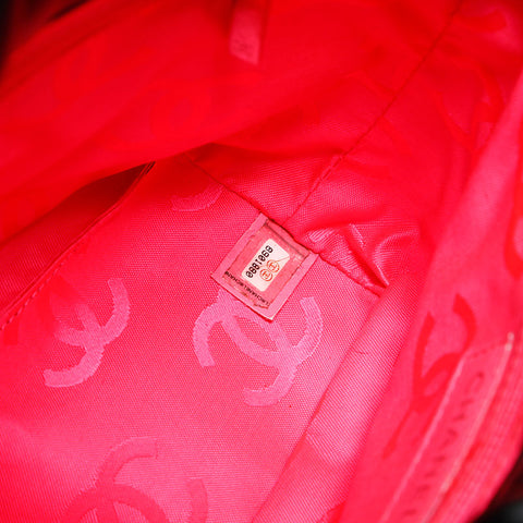 CHANEL No. 8 2003-2004 Lambskin Cambon Line Handbag black WS23123