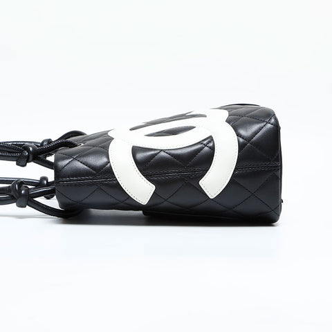 CHANEL No. 8 2003-2004 Lambskin Cambon Line Handbag black WS23123