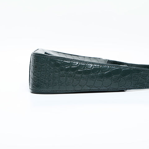 YVES SAINT LAURENT Embossed Leather Le Cincassette Shoulder Bag green WS23124