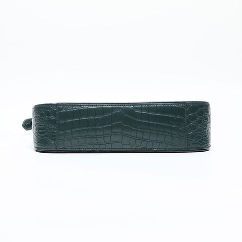 YVES SAINT LAURENT Embossed Leather Le Cincassette Shoulder Bag green WS23124