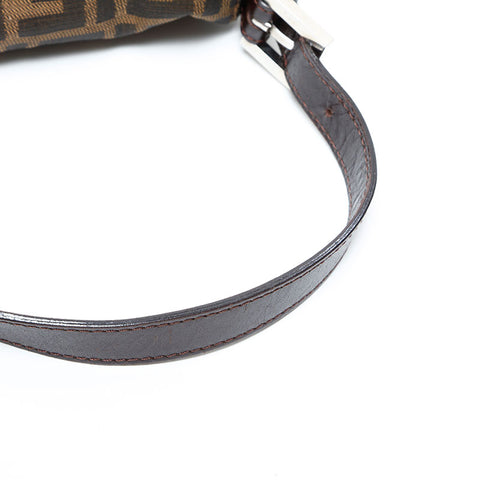 FENDI Zucca Mamma Bucket Shoulder Bag Brown WS23125