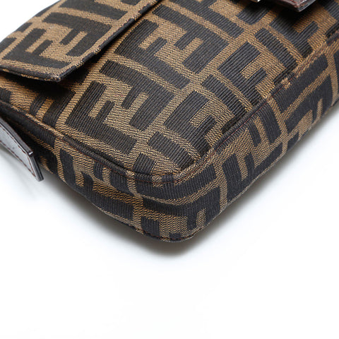 FENDI Zucca Mamma Bucket Shoulder Bag Brown WS23125