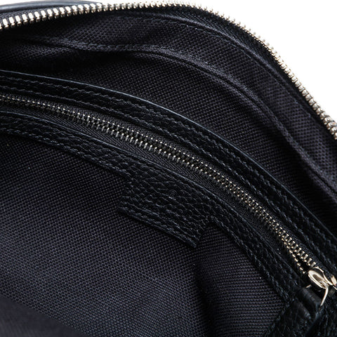 GUCCI Leather Soft Grained Leather Crossbody Bag Shoulder Bag black WS23127