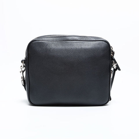 GUCCI Leather Soft Grained Leather Crossbody Bag Shoulder Bag black WS23127