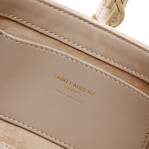 YVES SAINT LAURENT Le Cin Cassette Mini Leather Shoulder Bag beige WS23128