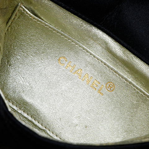 CHANEL Satin Mini Shoulder Bag black WS23133