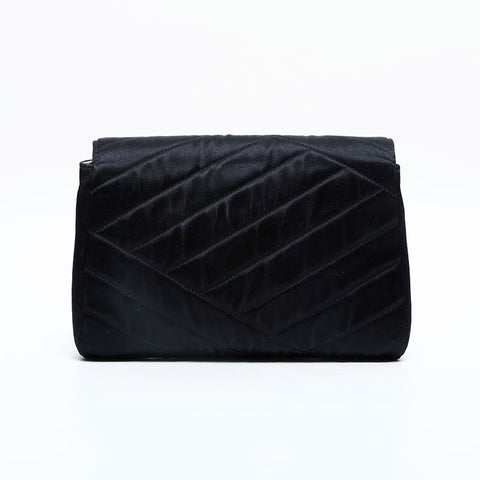 CHANEL Satin Mini Shoulder Bag black WS23133