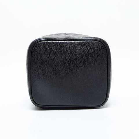 CHANEL No. 2 1991-1994 Vertical Vanity Caviar Skin Handbag black WS23135