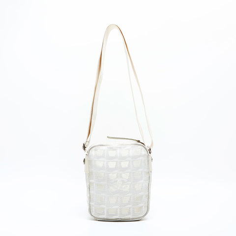 CHANEL 10 series 2005-2006 New Travel Line Canvas Shoulder Bag beige WS23142