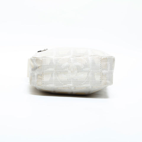 CHANEL 10 series 2005-2006 New Travel Line Canvas Shoulder Bag beige WS23142