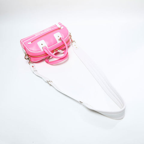 Christian Dior Leather Small Vibe Boston Bag 2-way Handbag pink WS23143