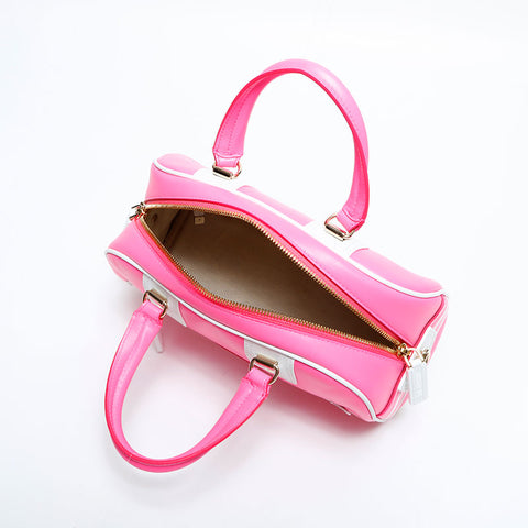 Christian Dior Leather Small Vibe Boston Bag 2-way Handbag pink WS23143