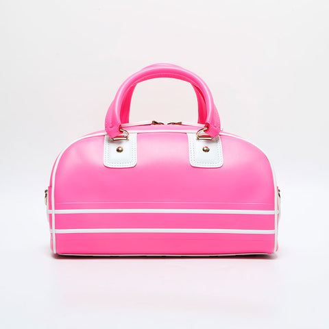 Christian Dior Leather Small Vibe Boston Bag 2-way Handbag pink WS23143