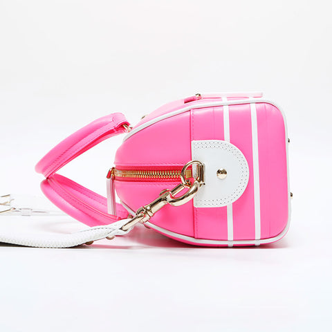 Christian Dior Leather Small Vibe Boston Bag 2-way Handbag pink WS23143