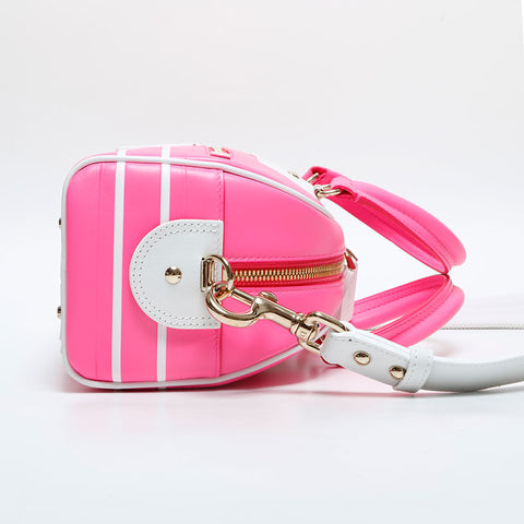 Christian Dior Leather Small Vibe Boston Bag 2-way Handbag pink WS23143
