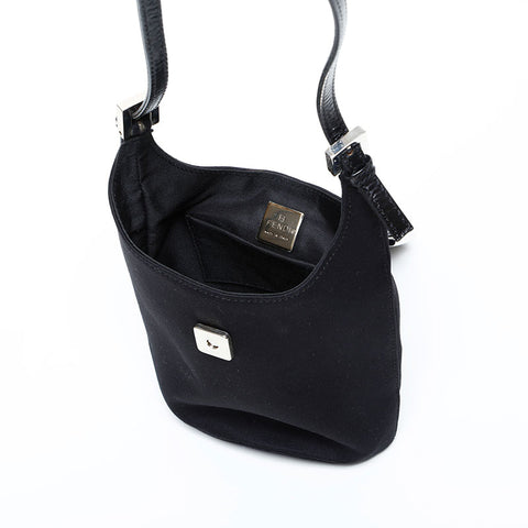 FENDI Mamma Mini Pochette Shoulder Bag black WS23146