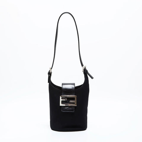 FENDI Mamma Mini Pochette Shoulder Bag black WS23146