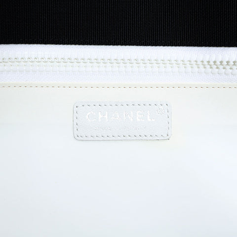 CHANEL 10 series 2005-2006 Valentine Heart Canvas Tote Bag pink WS23156