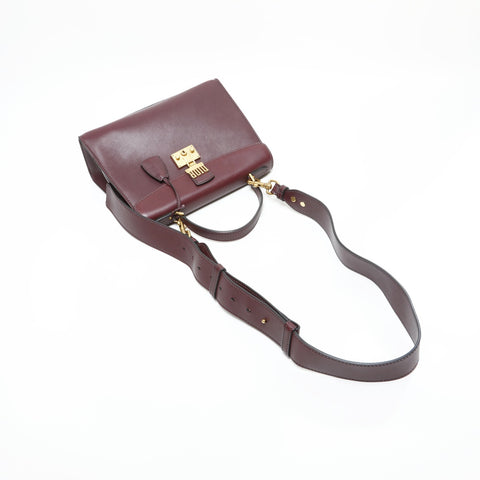 Christian Dior Addict Leather 2way Handbag Brown WS23161