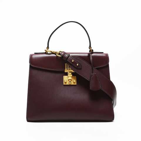 Christian Dior Addict Leather 2way Handbag Brown WS23161