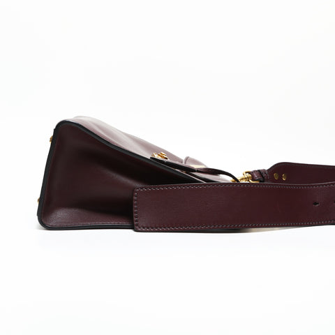 Christian Dior Addict Leather 2way Handbag Brown WS23161