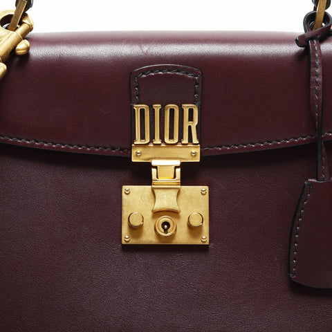 Christian Dior Addict Leather 2way Handbag Brown WS23161